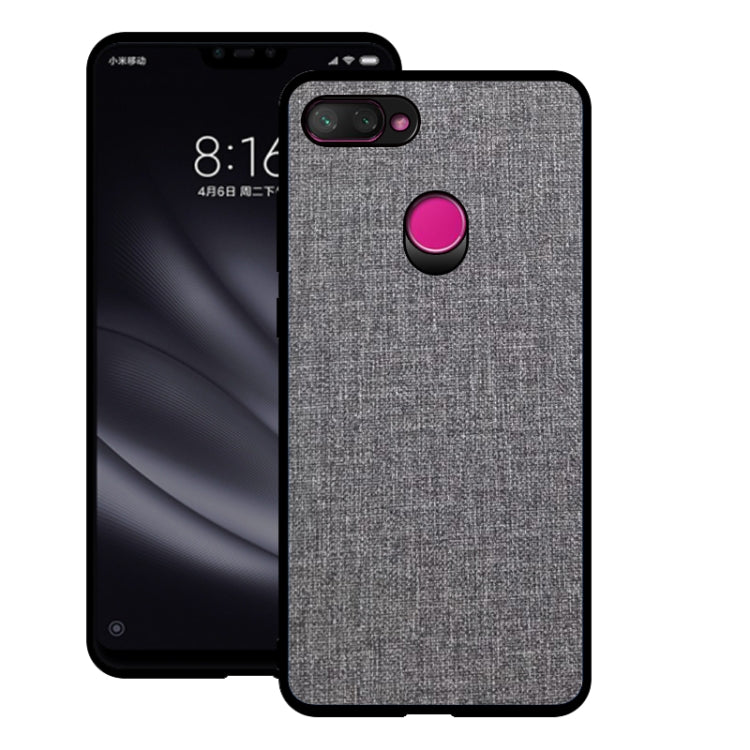 Shockproof Cloth Texture PC+ TPU Protective Case for Xiaomi Mi 8 Lite