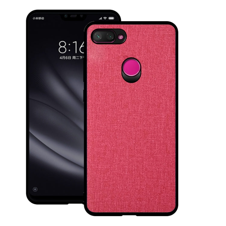 Shockproof Cloth Texture PC+ TPU Protective Case for Xiaomi Mi 8 Lite