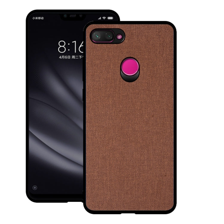 Shockproof Cloth Texture PC+ TPU Protective Case for Xiaomi Mi 8 Lite