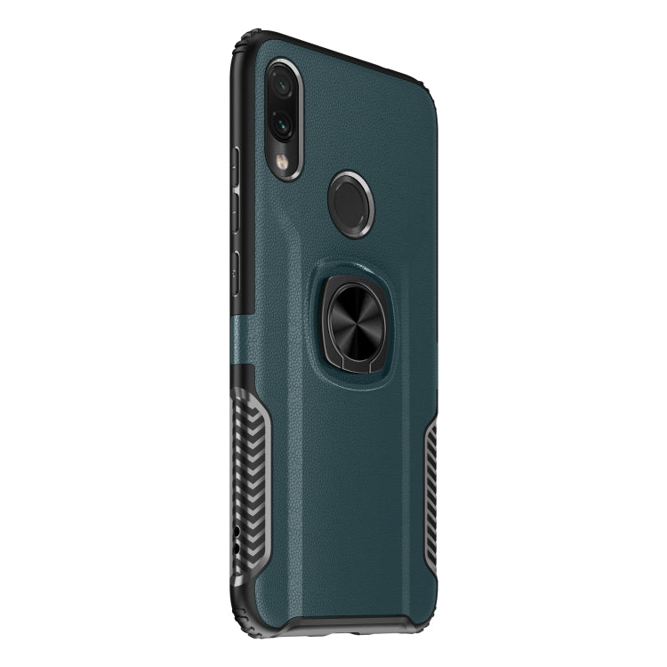 Shockproof Car Magnetic Case with 360 Degree Gold Armor Ring for Xiaomi Redmi Note7