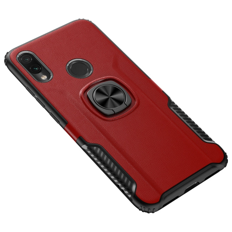 Shockproof Car Magnetic Case with 360 Degree Gold Armor Ring for Xiaomi Redmi Note7