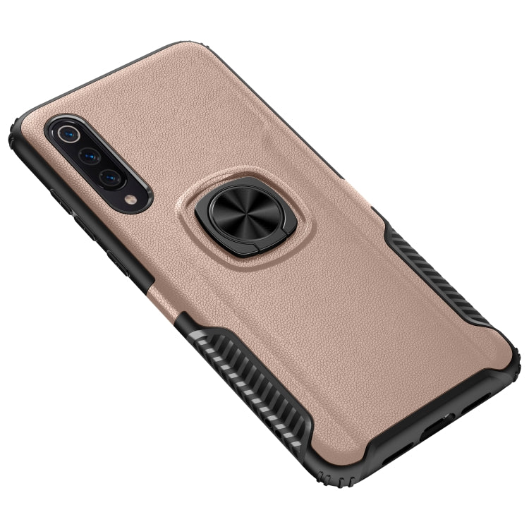 Shockproof Car Magnetic Case with 360 Degree Gold Armor Ring for Xiaomi Mi 9