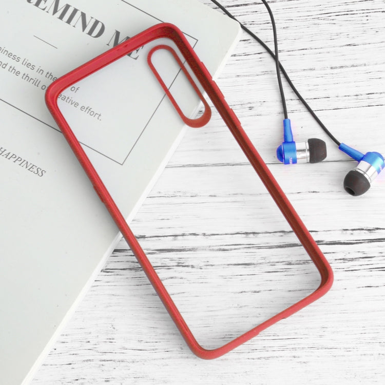 Shockproof Pure Color Border Acrylic + TPU Protective Case for Xiaomi Mi 9(Red)