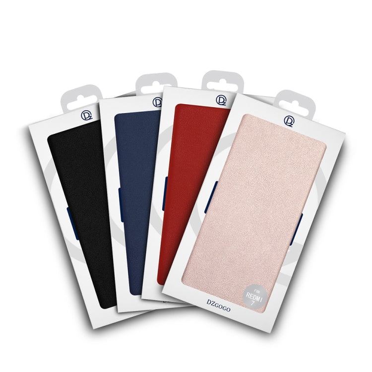 DZGOGO MILO Series PC + PU Horizontal Flip Leather Case for Xiaomi Redmi 7, with Holder & Card Slot & Wallet