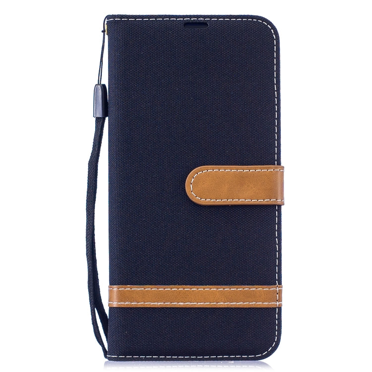 Color Matching Denim Texture Leather Case for Xiaomi Redmi Note 7, with Holder & Card Slots & Wallet & Lanyard