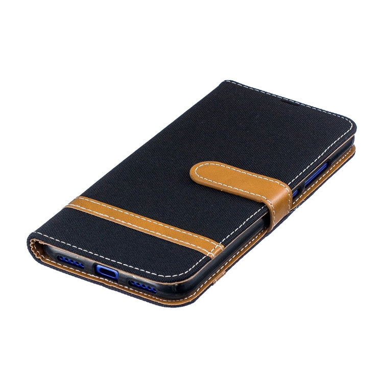Color Matching Denim Texture Leather Case for Xiaomi Redmi Note 7, with Holder & Card Slots & Wallet & Lanyard