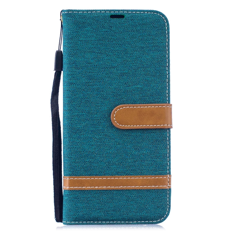 Color Matching Denim Texture Leather Case for Xiaomi Redmi Note 7, with Holder & Card Slots & Wallet & Lanyard