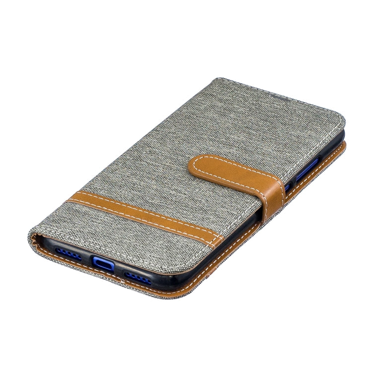 Color Matching Denim Texture Leather Case for Xiaomi Redmi Note 7, with Holder & Card Slots & Wallet & Lanyard