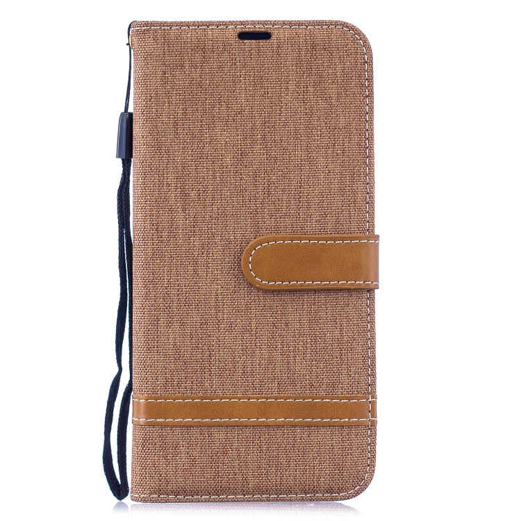 Color Matching Denim Texture Leather Case for Xiaomi Redmi Note 7, with Holder & Card Slots & Wallet & Lanyard