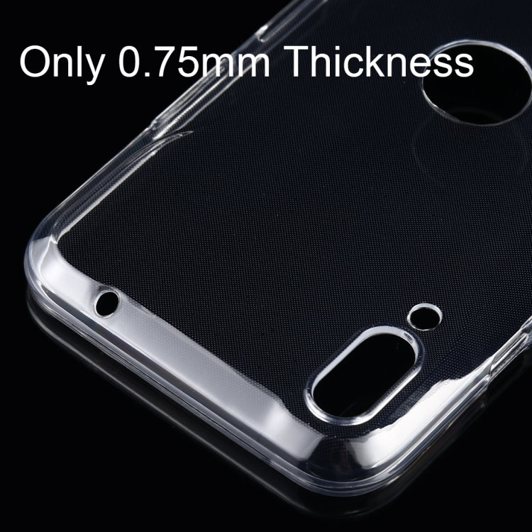50 PCS 0.75mm Ultrathin Transparent TPU Soft Protective Case for Xiaomi Black Shark 2
