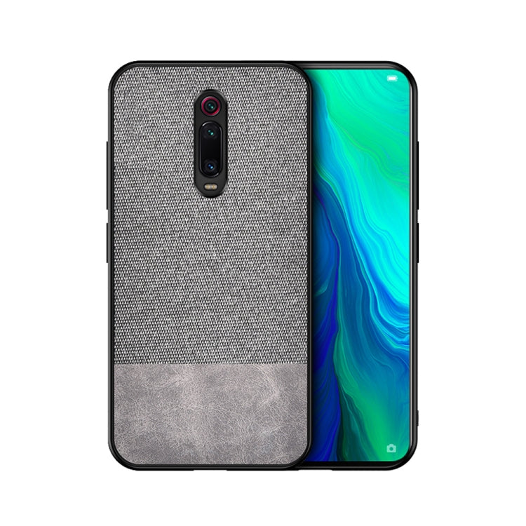 Shockproof Splicing PU + Cloth Protective Case for Xiaomi Redmi K20 Pro