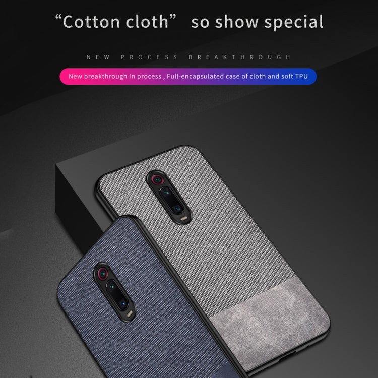 Shockproof Splicing PU + Cloth Protective Case for Xiaomi Redmi K20 Pro