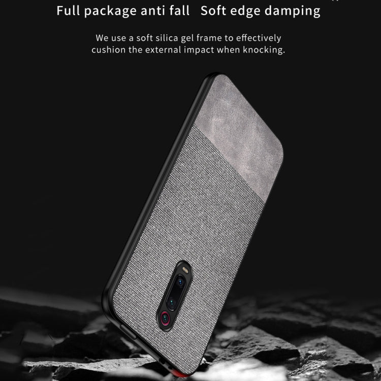 Shockproof Splicing PU + Cloth Protective Case for Xiaomi Redmi K20 Pro