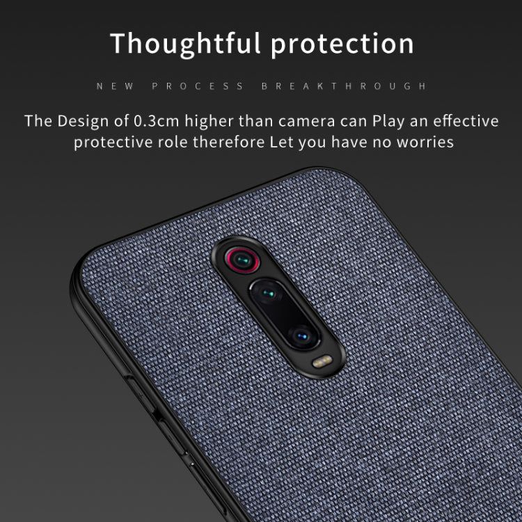 Shockproof Splicing PU + Cloth Protective Case for Xiaomi Redmi K20 Pro