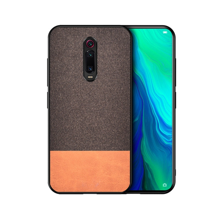 Shockproof Splicing PU + Cloth Protective Case for Xiaomi Redmi K20 Pro
