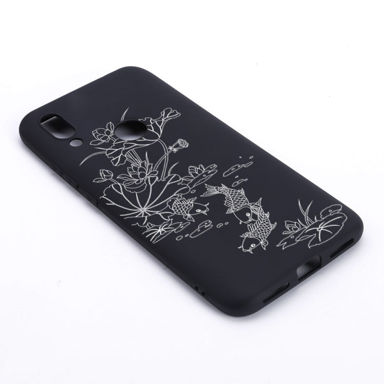Lotus Pond Painted Pattern Soft TPU Case for Xiaomi Redmi 7