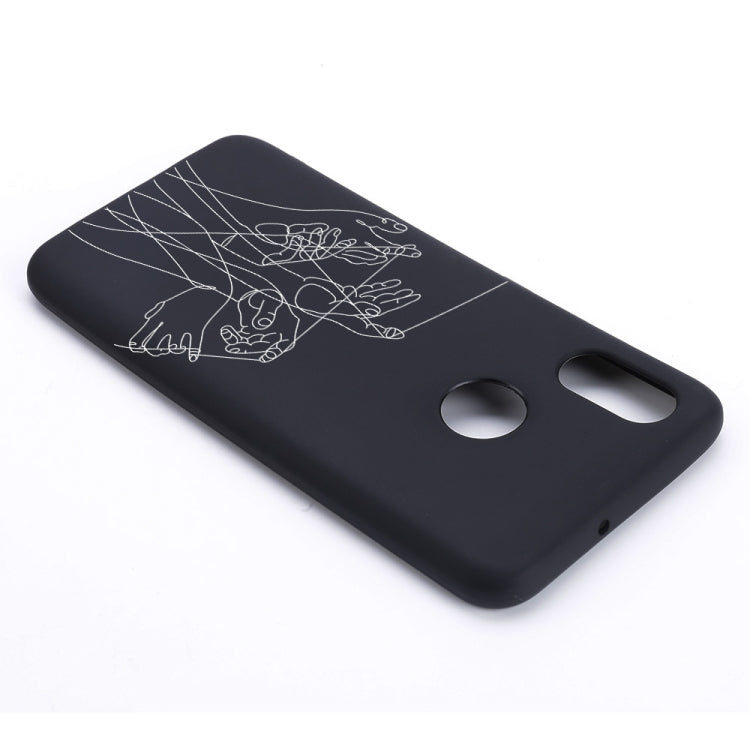 Five Hands Painted Pattern Soft TPU Case for Xiaomi Mi 8