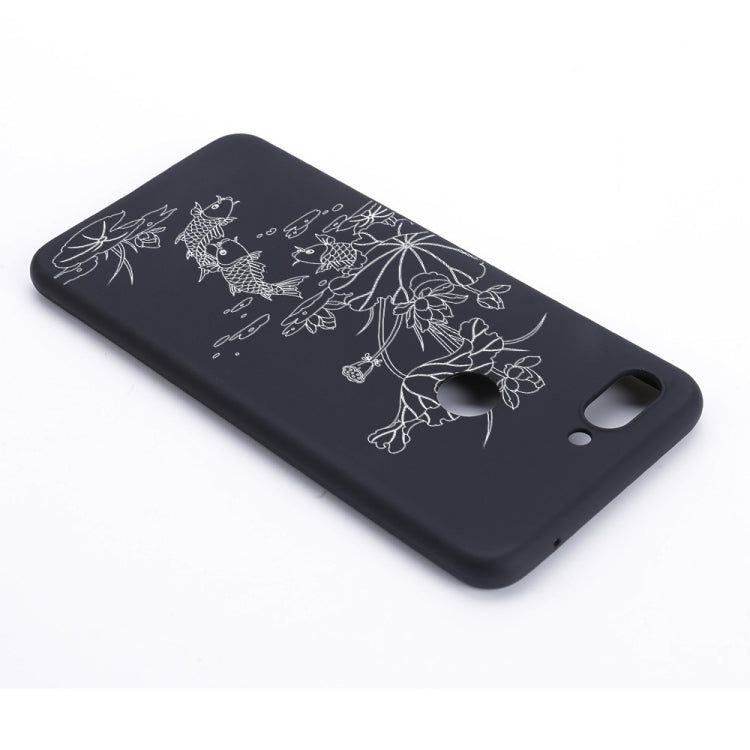 Lotus Pond Painted Pattern Soft TPU Case for Xiaomi Mi 8 Lite