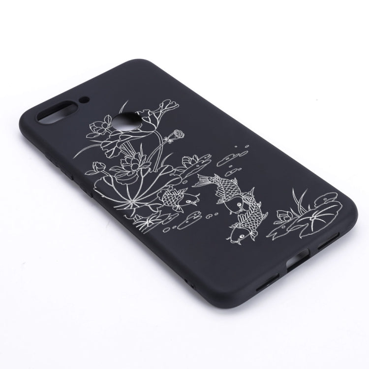 Lotus Pond Painted Pattern Soft TPU Case for Xiaomi Mi 8 Lite