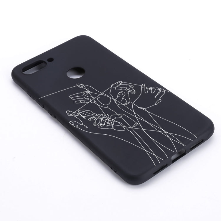 Five Hands Painted Pattern Soft TPU Case for Xiaomi Mi 8 Lite