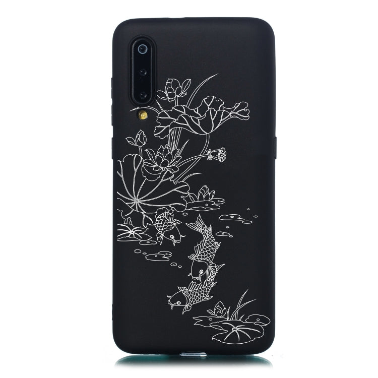 Lotus Pond Painted Pattern Soft TPU Case for Xiaomi Mi 9