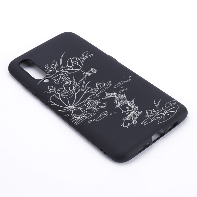 Lotus Pond Painted Pattern Soft TPU Case for Xiaomi Mi 9