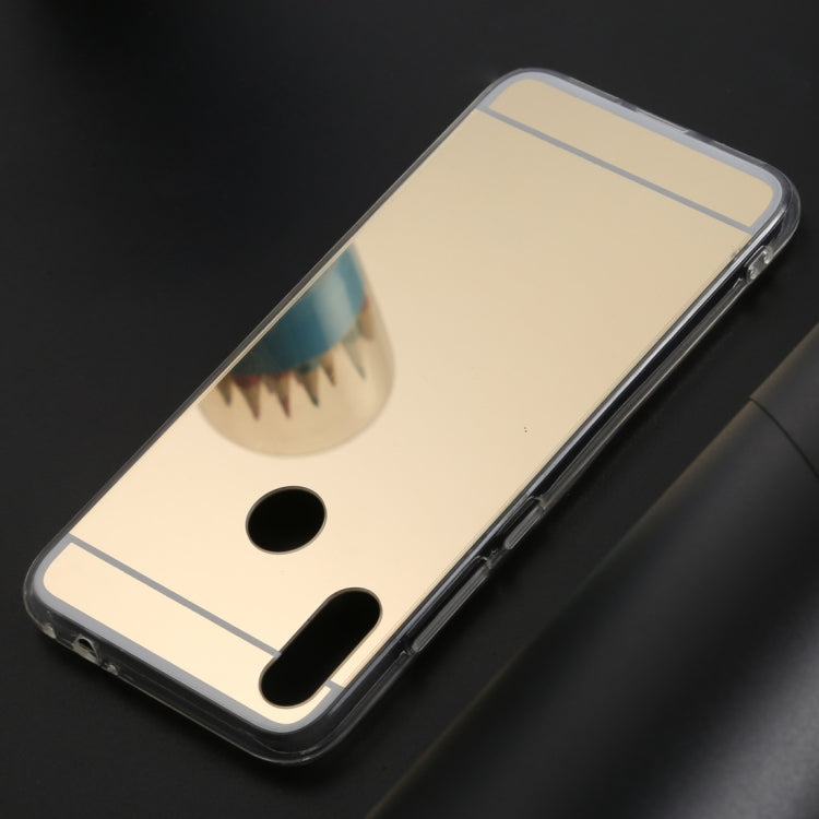 Ultra-thin Electroplating Mirror Acrylic TPU Protective Back Cover Case for Xiaomi Redmi Note 7 (Gold)