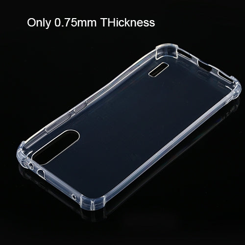 For Xiaomi Mi CC9e Four-Corner Shockproof Ultra-Thin Transparent TPU Case