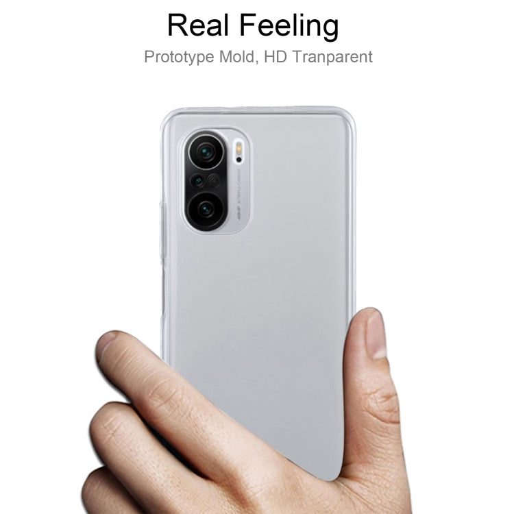 For Xiaomi Redmi K40 0.75mm Ultra-thin Transparent TPU Soft Protective Case(Transparent)
