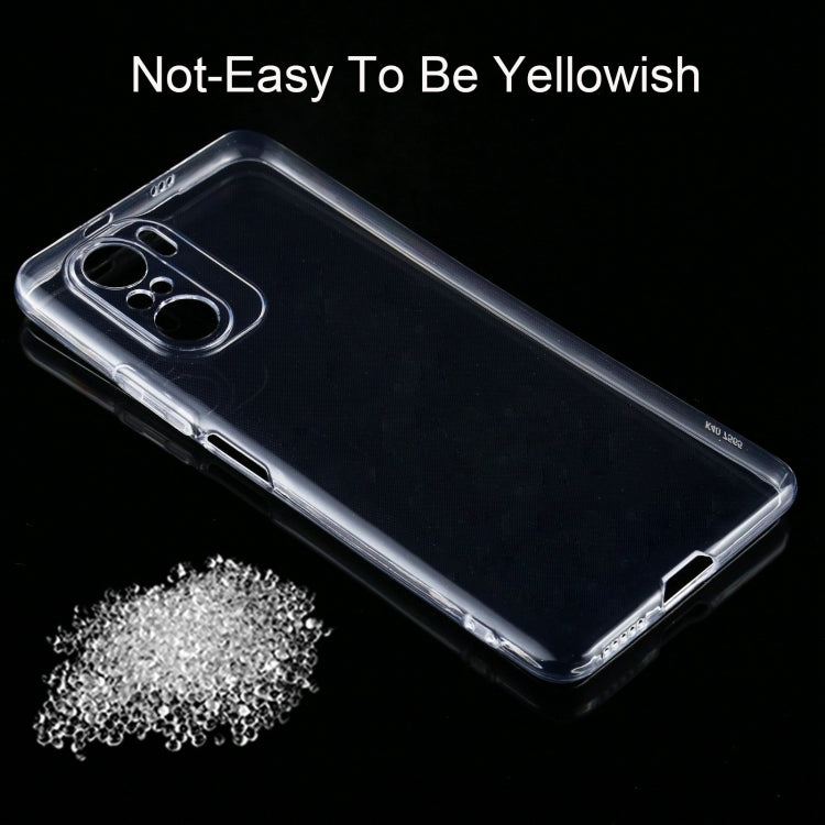 For Xiaomi Redmi K40 0.75mm Ultra-thin Transparent TPU Soft Protective Case(Transparent)