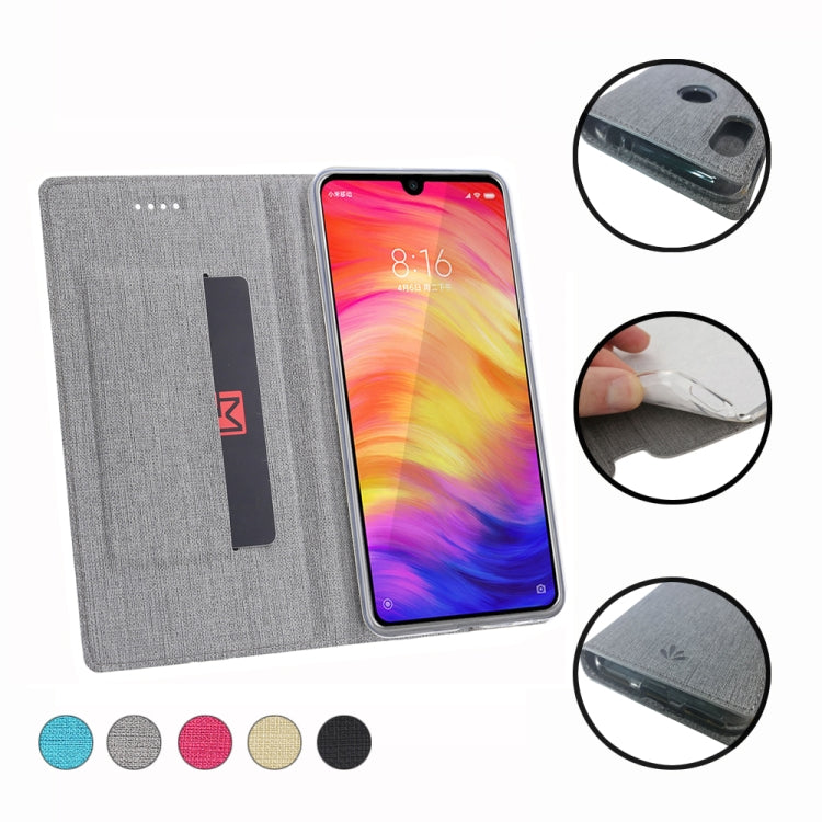 ViLi DMX Multifunctional Horizontal Flip Leather Case for Xiaomi Redmi Note 7, with Card Slot & Holder