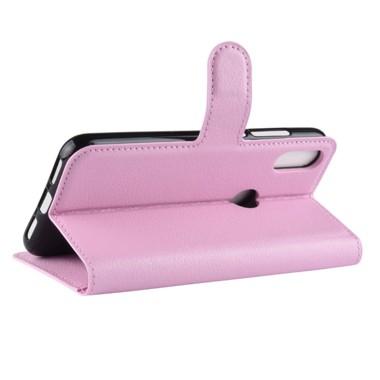 Litchi Texture Horizontal Flip Leather Case for Xiaomi Mi Play, with Wallet & Holder & Card Slots