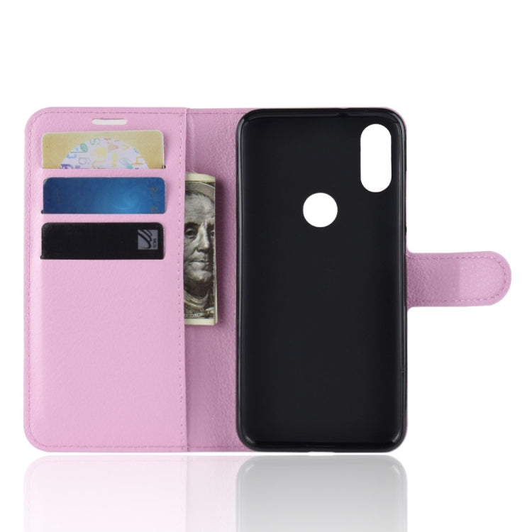 Litchi Texture Horizontal Flip Leather Case for Xiaomi Mi Play, with Wallet & Holder & Card Slots