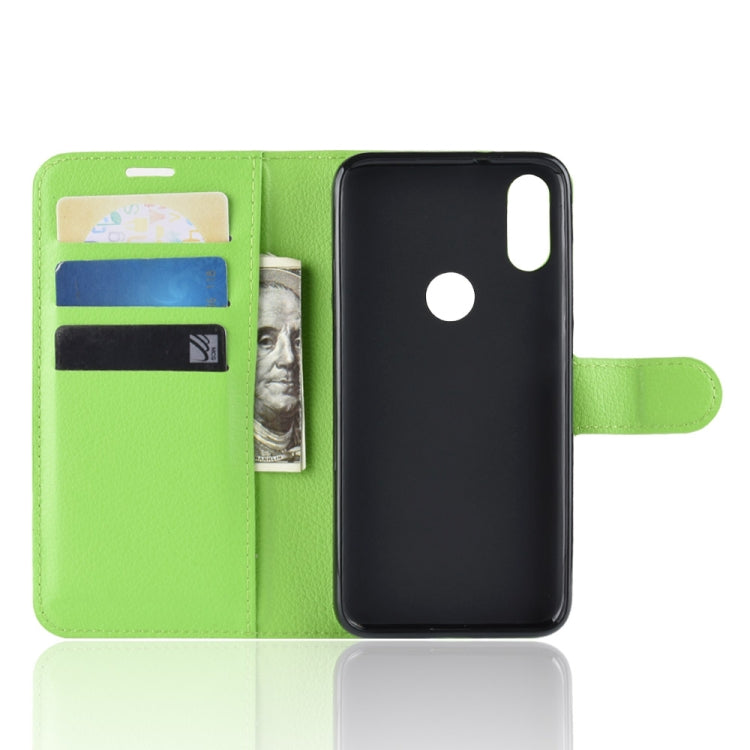 Litchi Texture Horizontal Flip Leather Case for Xiaomi Mi Play, with Wallet & Holder & Card Slots