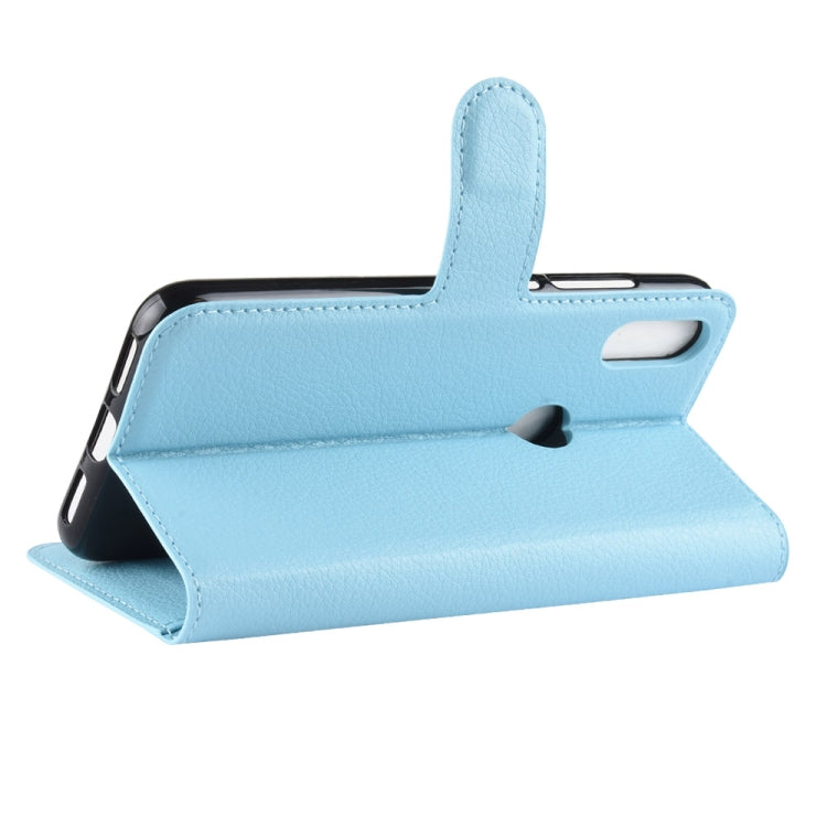 Litchi Texture Horizontal Flip Leather Case for Xiaomi Mi Play, with Wallet & Holder & Card Slots