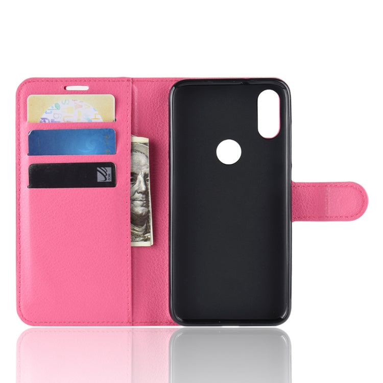 Litchi Texture Horizontal Flip Leather Case for Xiaomi Mi Play, with Wallet & Holder & Card Slots