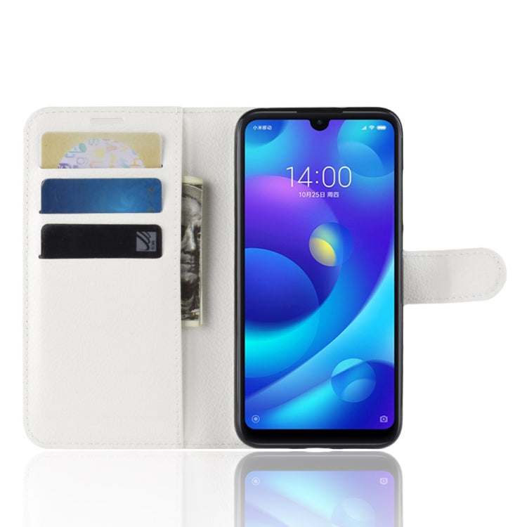 Litchi Texture Horizontal Flip Leather Case for Xiaomi Mi Play, with Wallet & Holder & Card Slots
