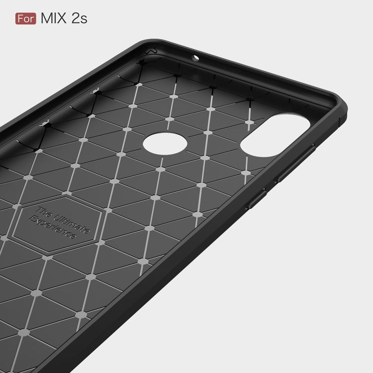 Brushed Texture Carbon Fiber Shockproof TPU for Xiaomi Mi Mix 2S