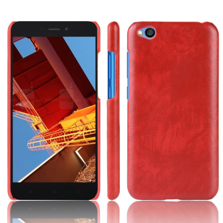 Shockproof Litchi Texture PC + PU Protective Case for Xiaomi Redmi Go