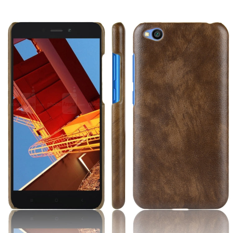 Shockproof Litchi Texture PC + PU Protective Case for Xiaomi Redmi Go