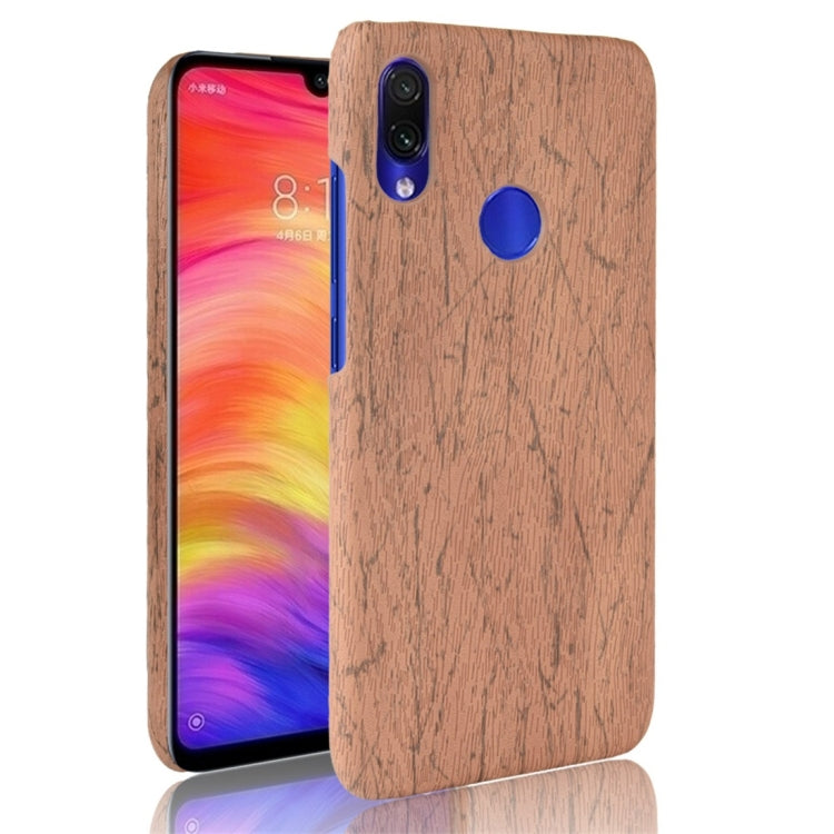 Wood Texture PC +PU Protective Case for Xiaomi Redmi Note 7