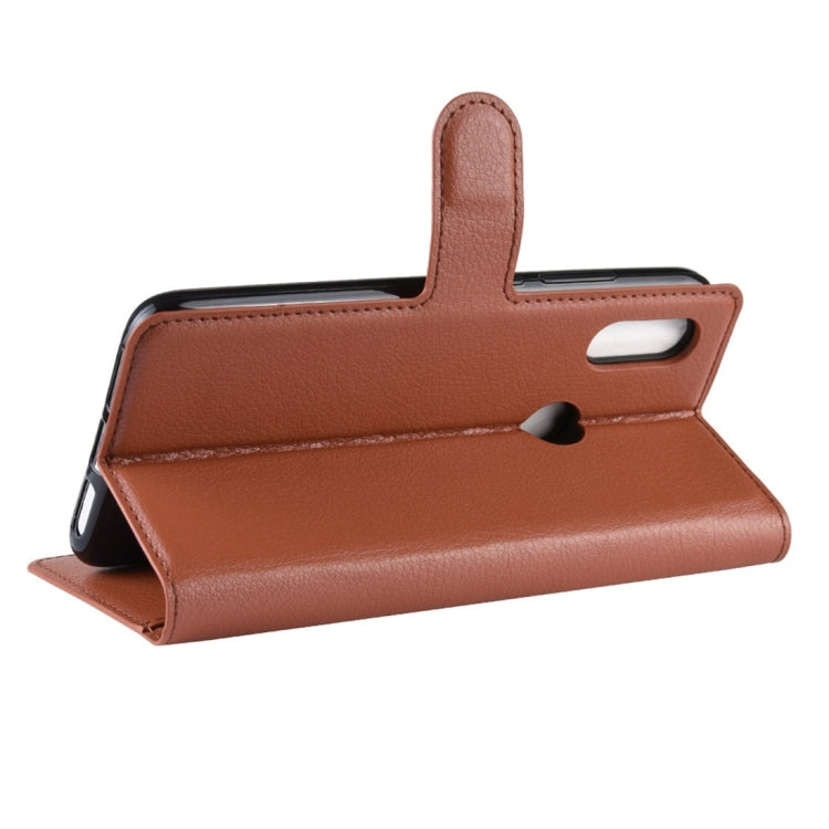 Litchi Texture Horizontal Flip Leather Case for Xiaomi Redmi 7, with Wallet & Holder & Card Slots