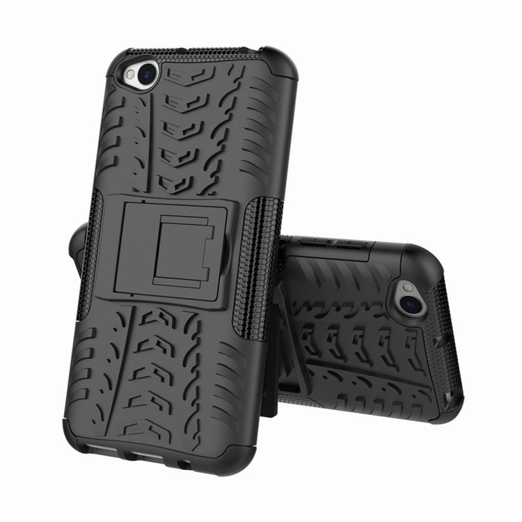 Tire Texture TPU+PC Shockproof Protective Case for Xiaomi Redmi Go, with Holder