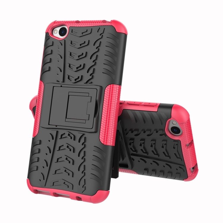 Tire Texture TPU+PC Shockproof Protective Case for Xiaomi Redmi Go, with Holder