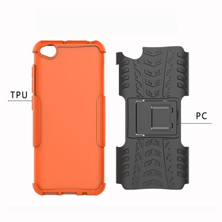 Tire Texture TPU+PC Shockproof Protective Case for Xiaomi Redmi Go, with Holder