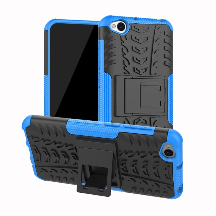 Tire Texture TPU+PC Shockproof Protective Case for Xiaomi Redmi Go, with Holder