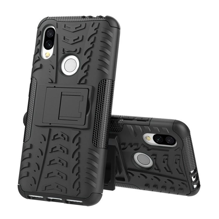 Tire Texture TPU+PC Shockproof Protective Case for Xiaomi Redmi 7, with Holder
