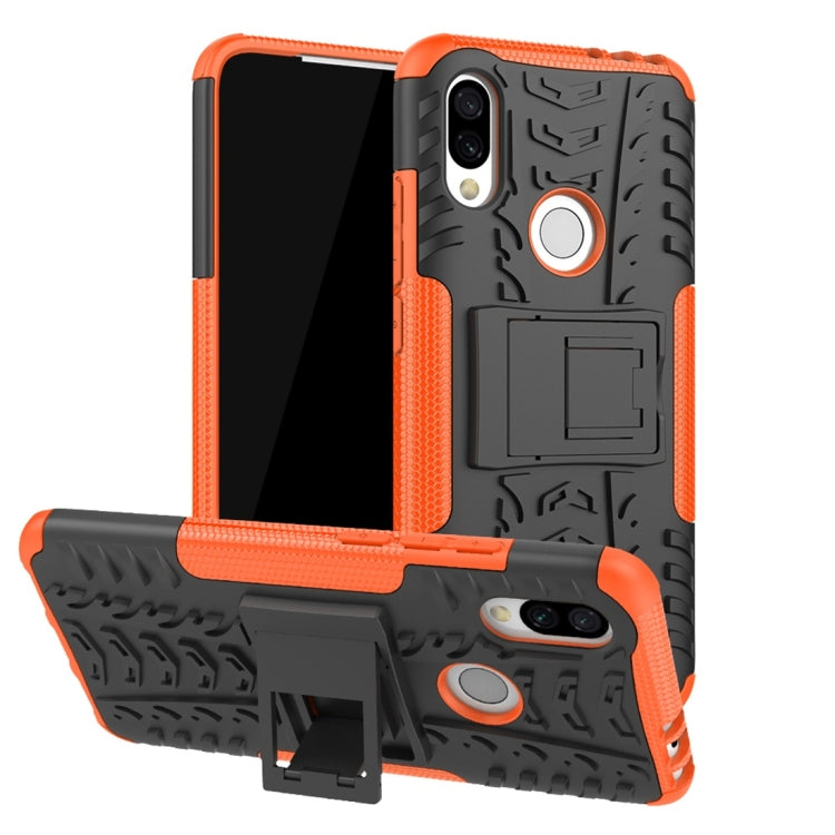 Tire Texture TPU+PC Shockproof Protective Case for Xiaomi Redmi 7, with Holder
