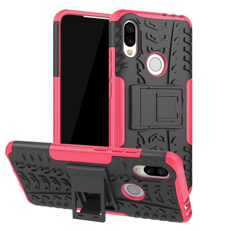 Tire Texture TPU+PC Shockproof Protective Case for Xiaomi Redmi 7, with Holder