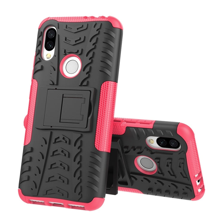 Tire Texture TPU+PC Shockproof Protective Case for Xiaomi Redmi 7, with Holder